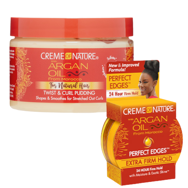 Creme Of Nature - Twist &amp; Curl Pudding 326g with Extra Firm Gel 63.7g