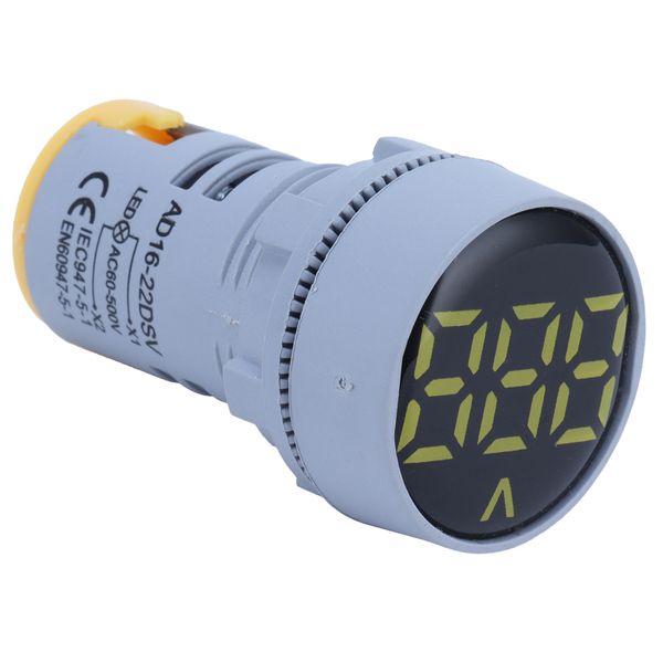 Digital Voltage Meter 60-500V AC Panel for AD16-22DSV Signal Light Yellow