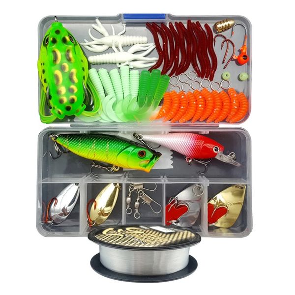 Camping Fishing Lure Bait Set with Box High Quality 142 Piece