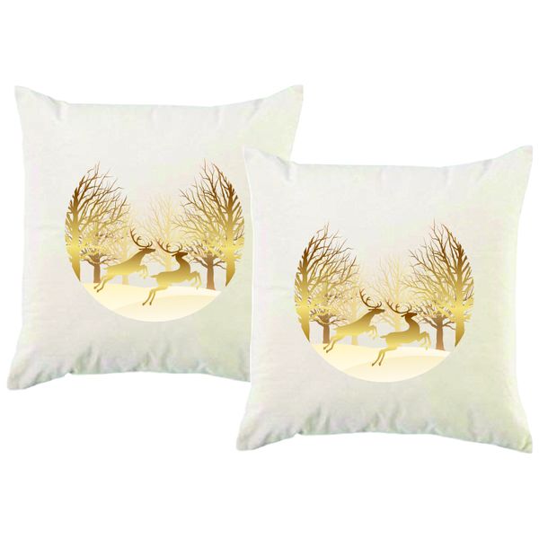PepperSt - Scatter Cushion Cover Set - Deer Scenery