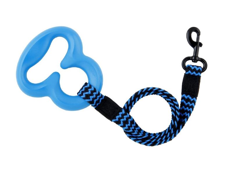L'Chic Octobungee Elastic Leash Blue