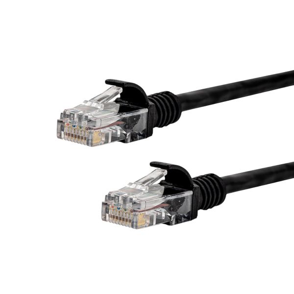 Gizzu Cat6 UTP Fly Lead Ethernet Network Cable 2m - Black