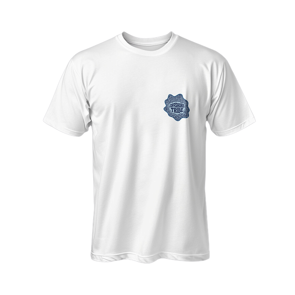 Okuma Fishing T-Shirt Offshore Tribe - White