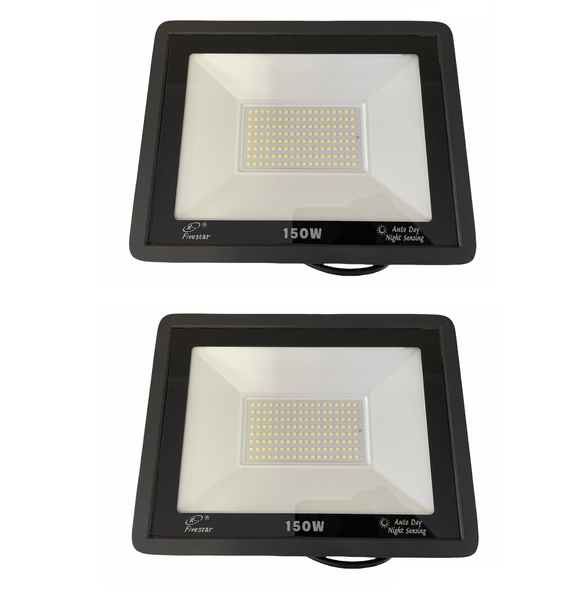 2 Pack - 150w Day Night Sensor Floodlight