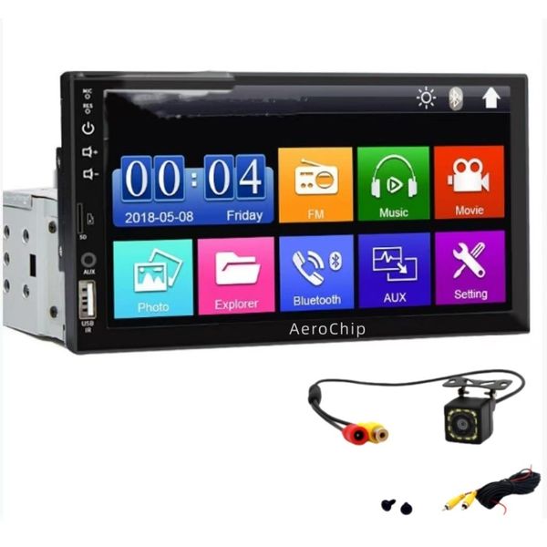 Single Din HD Touch Screen Car Stereo With Bluetooth,1 DIN 7 Inch Car Radio