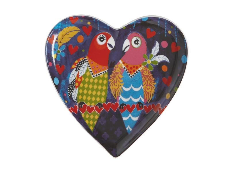 Maxwell and Williams Love Hearts Plate 15.5cm - Love Birds