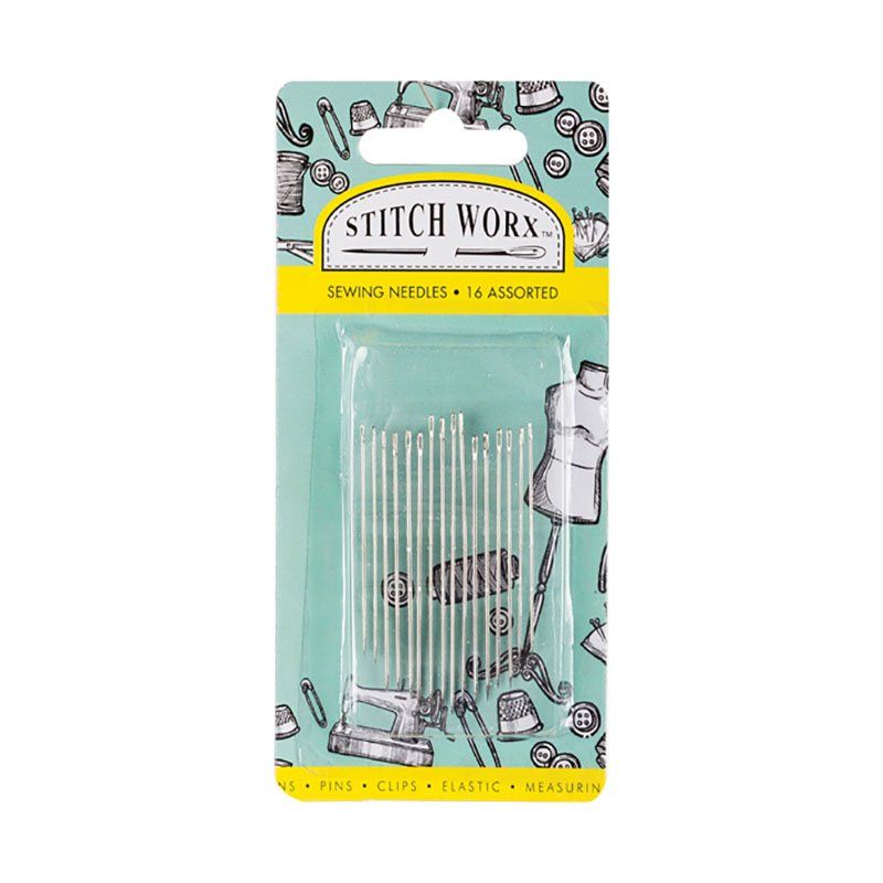 Stitch Worx Haberdashery Sewing Needles Assorted 16 Pieces