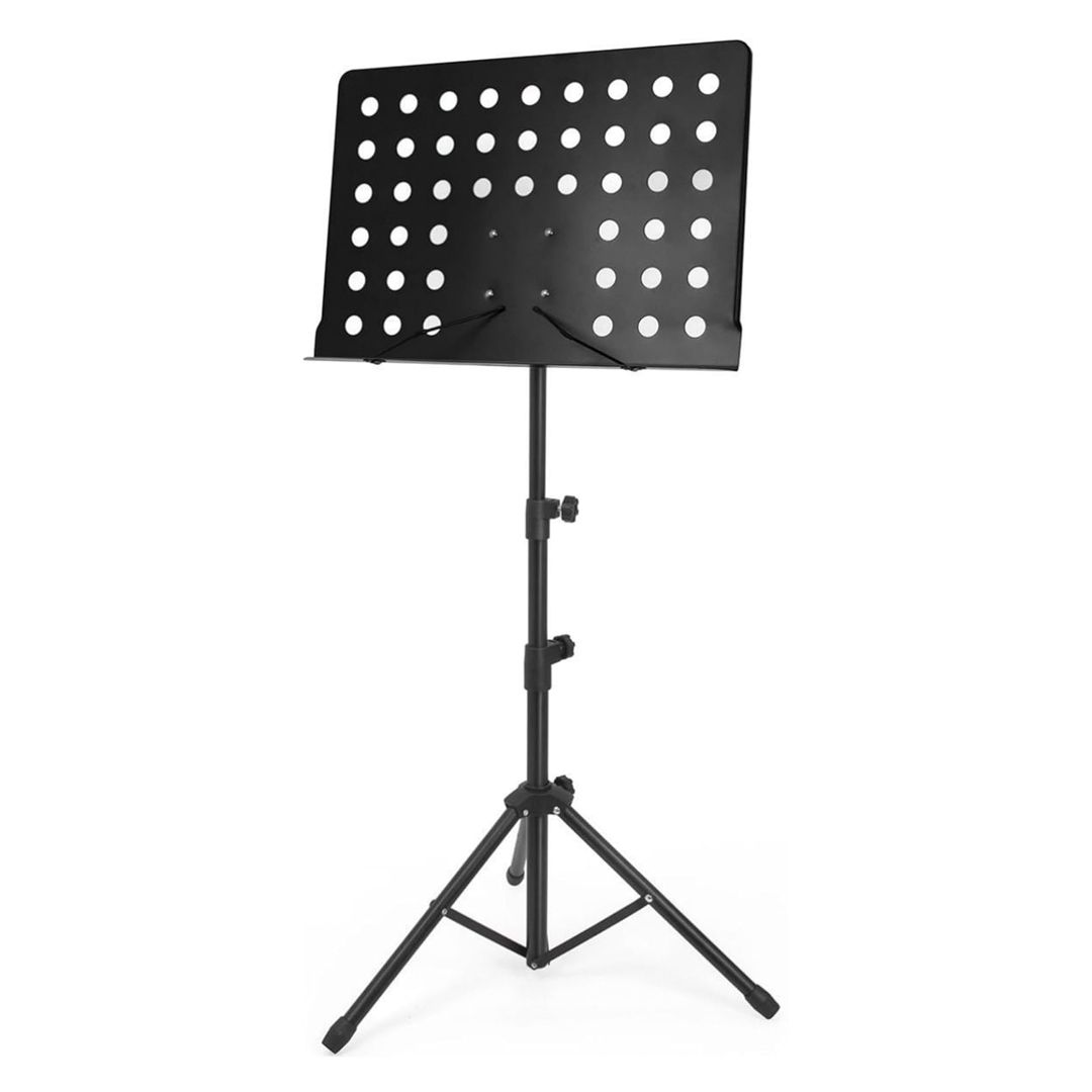 music-stand-for-sheet-floor-book-stand-adjustable-foldable-with-plate
