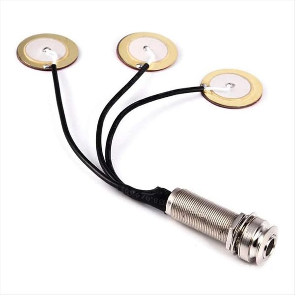 Piezo Pickup Transducer Self-Adhesive 3 in 1 Microphone Contact Acoustic Gu