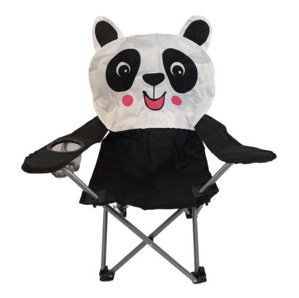 AfriTrail Kids Panda Camping Chair with Cupholder - 50kg