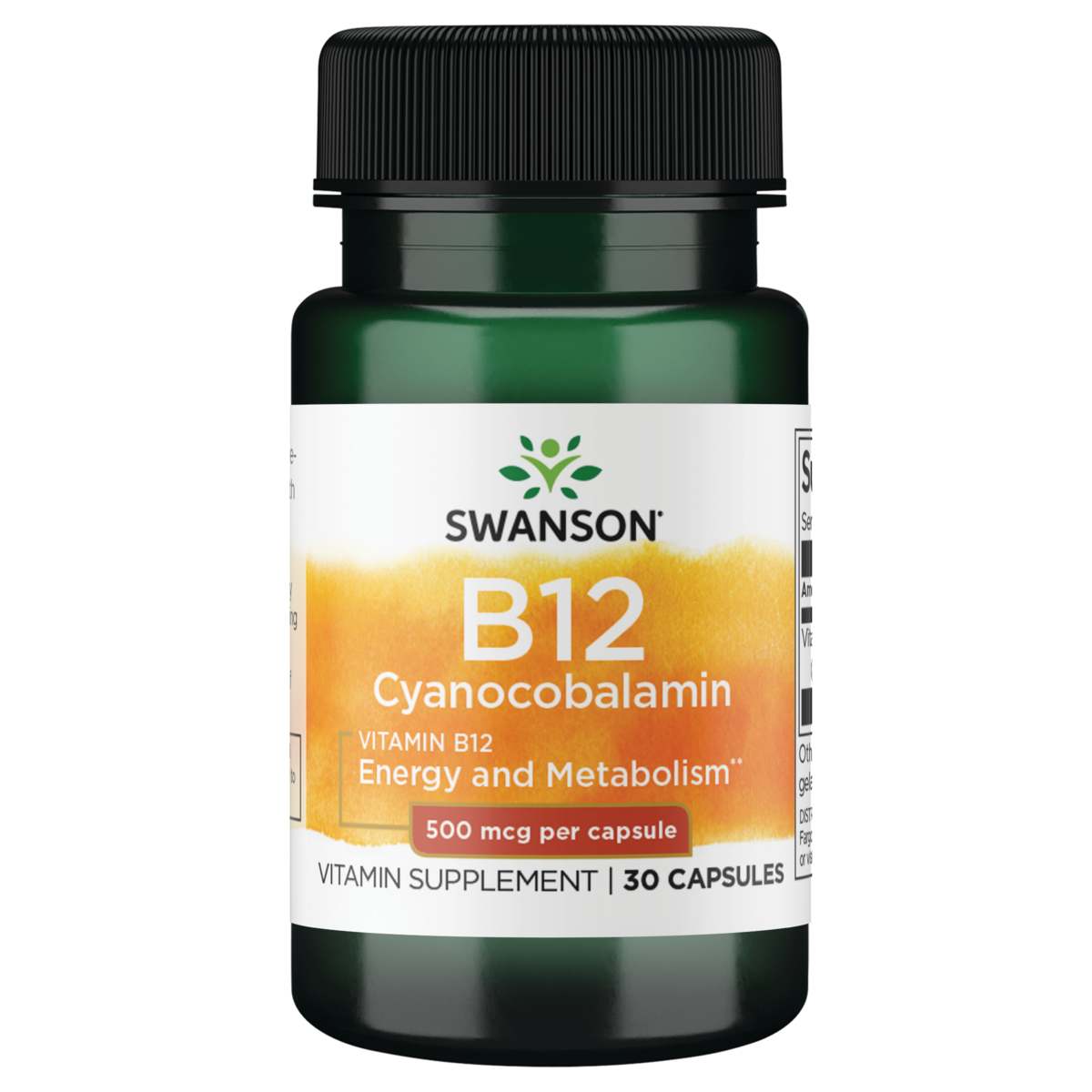 Swanson Vitamin B12 Cyanocobalamin 500 mcg 30 Caps | Shop Today. Get it ...