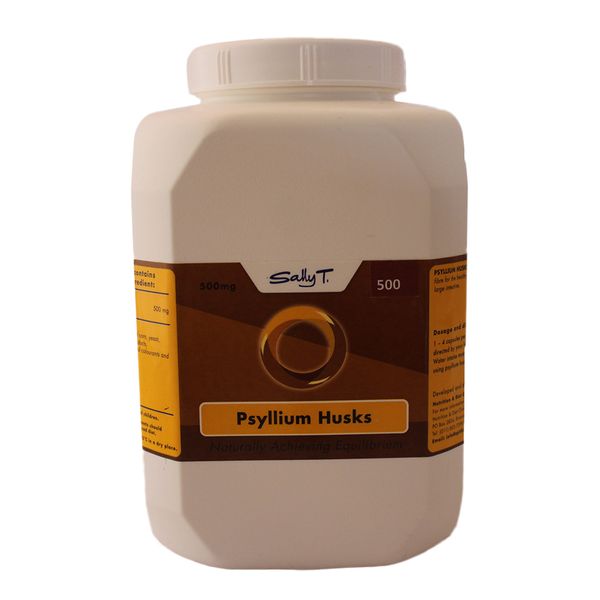 Sally T. Psyllium Husks Refined Roughage 500mg - 500 Caps