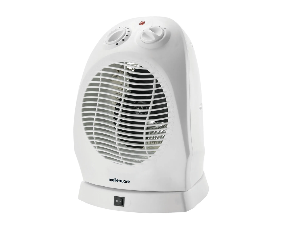 Mellerware Oscillating Floor Fan Heater 1000/2000W Shop Today. Get