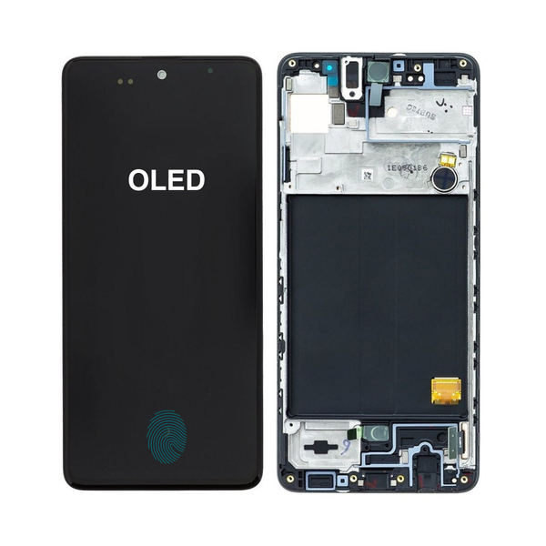 OLED Display with Frame &amp; Fingerprint r Compatible with Samsung Galaxy A30