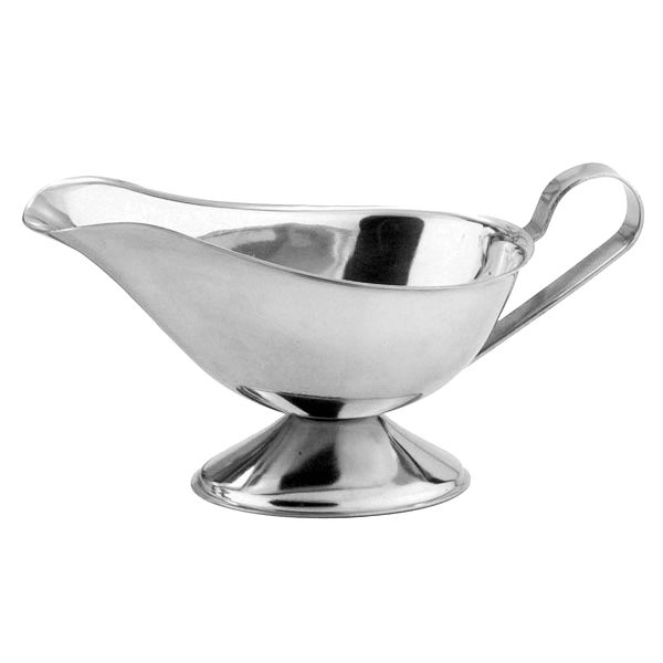 Gravy Boat Stainless Steel Footed With Handle - Serveware Essentials