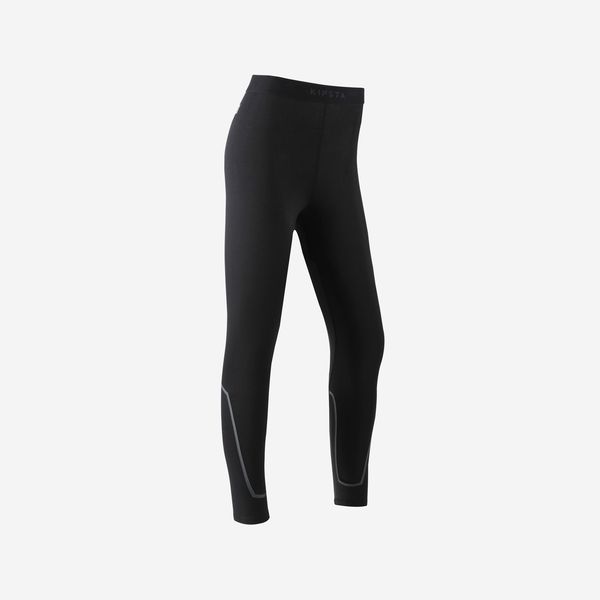 Kipsta Kids' Football Base Layer Leggings Black - 100 Series