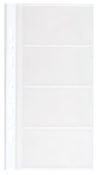 Bantex Business Card Refill Pockets 12 per page - Clear