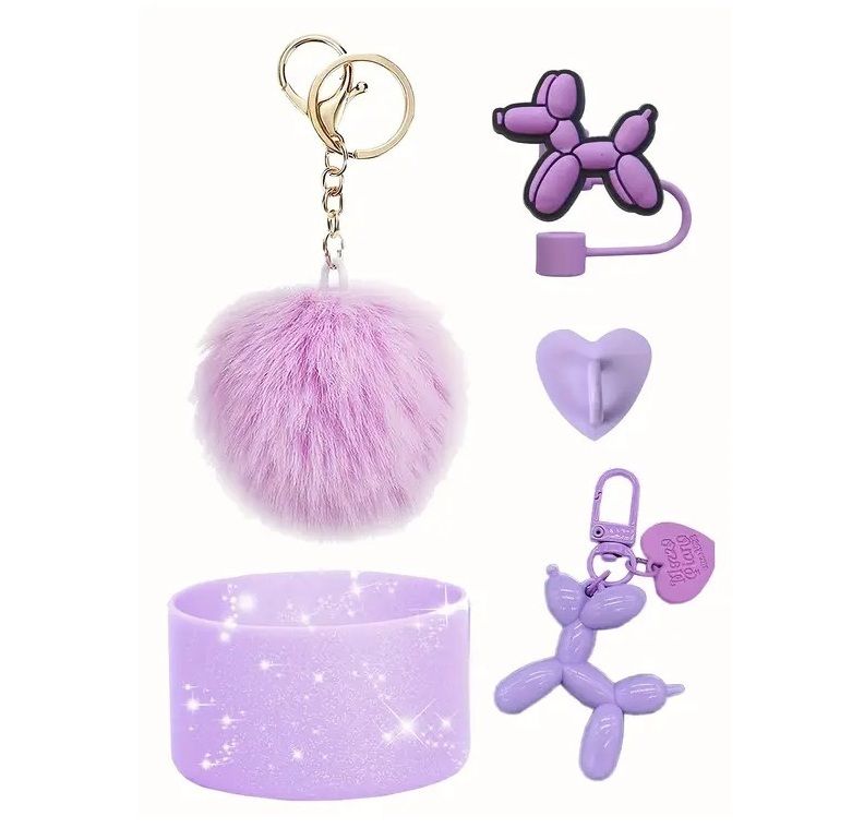 5-Piece Cup Accessories for Cup 40oz & 30oz Tumbler - Purple