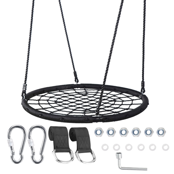 Arfast - 150kg Outdoor Circular Web Swing for Kids and Backyard Play