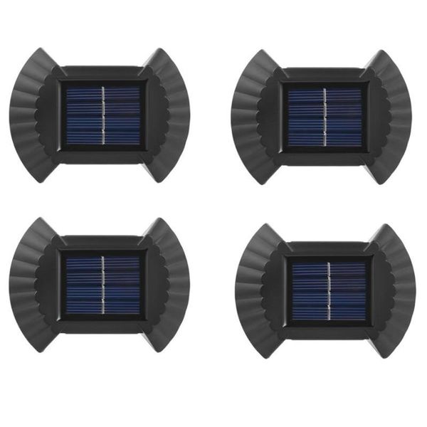4 Pieces Solar Energy Wall Lamp