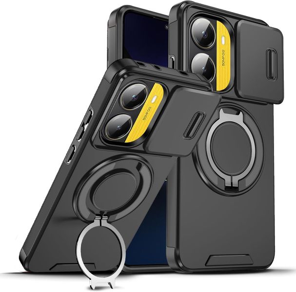 Magnetic Rotate Ring Holder Phone Case Compatible With Xiaomi Poco F8 Ultra
