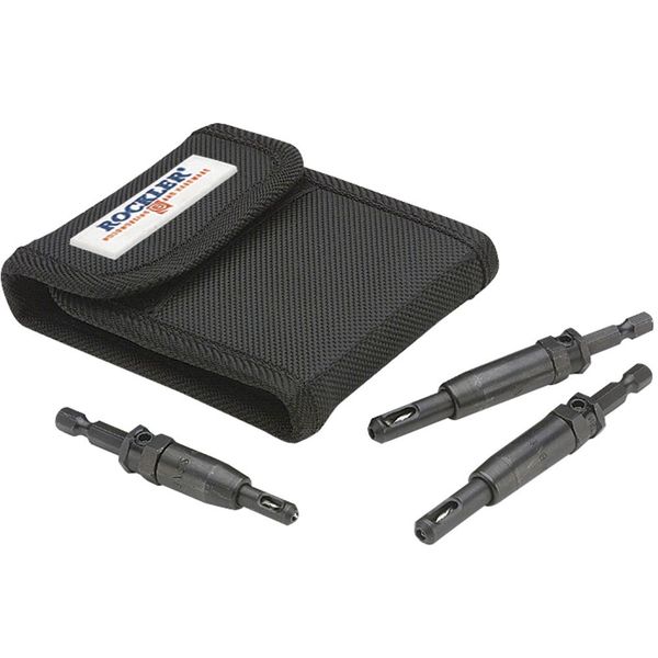 Rockler Insty-Drive Self-Centering Bit Set, 3 Pc Set