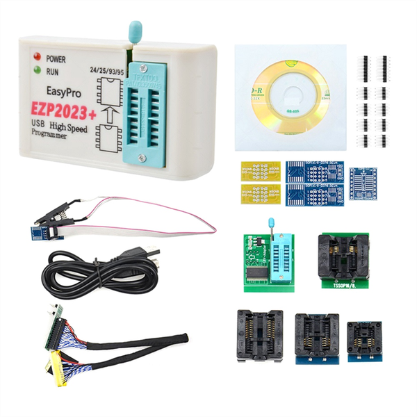 EZP2023+ High-Speed SPI FLASH Programmer Full Set+12 Adapters
