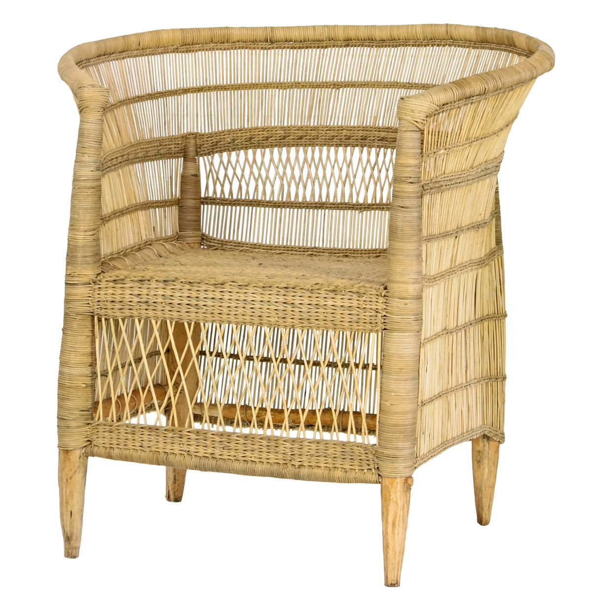 Traditional Single Malawi Chair Natural Buy Online in South Africa