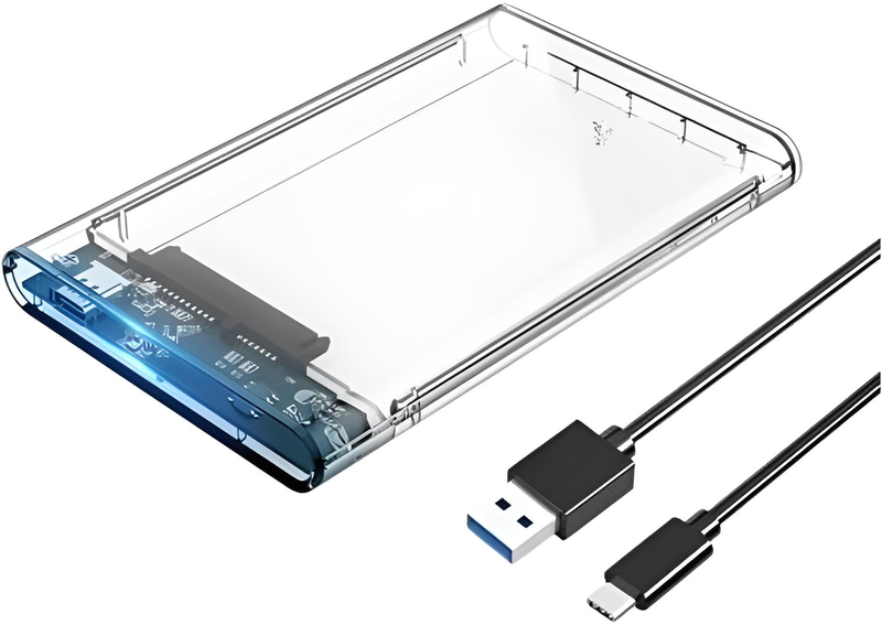USB 3.1 / Type-C 2.5-Inch SATA III External Hard Drive Enclosure Up to 4TB