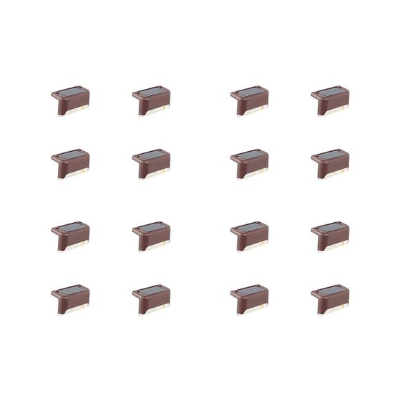 16-Pack Solar LED Step Lights for Deck, Patio, Fence Outdoor Security