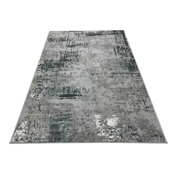 Machine Woven Modern Grey Rug - 290 x 200 cm