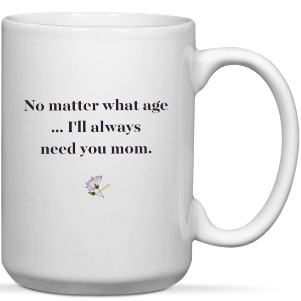I'll Always Need You Mom Birthday Mother's Day Christmas Gift Mug