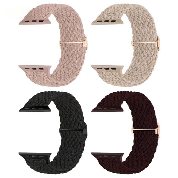 4-Pack Premium Braided Watch Bands - 3840/41mm - Multicolor