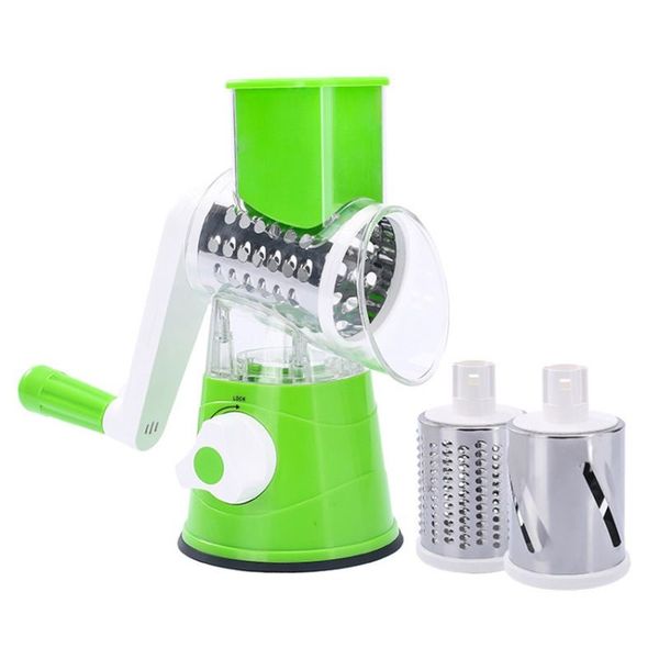 Spiral 3 in 1 Rotary Drum Slicer for Vegetable