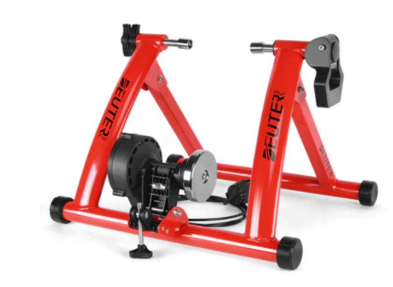 Indoor Magnetic Resistance Bike Trainer with Handlebar Controller