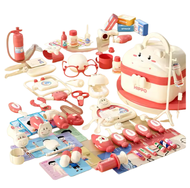 Children's Doctor Toy Set with Sound and Light Effects Medical Case
