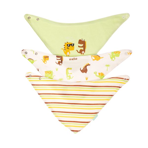 All Heart 3 Pack Dino Print Bib Clothes