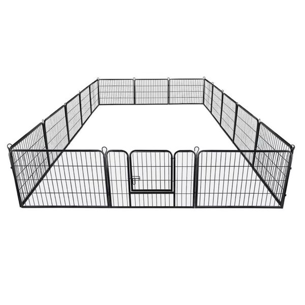 Pet Adjustable Heavy Duty Large Capacity Metal Enclosure Playpen (16pcs)