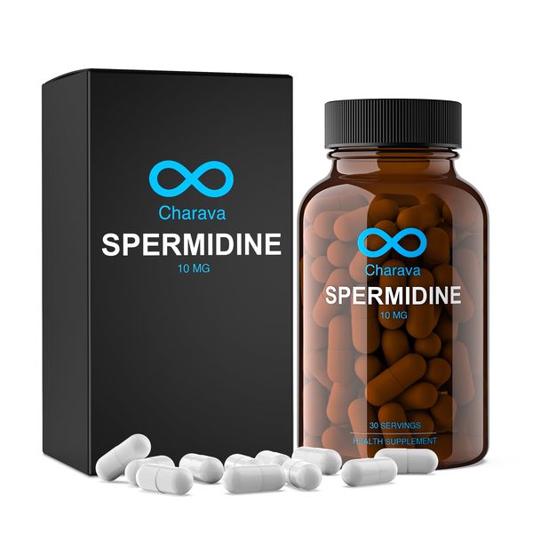 Charava Spermidine - 5mg x 30 Capsules - Gluten Free - Strong Dose