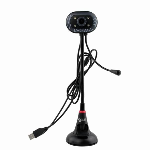KT&amp;SA 8.0 Megapixel USB Digital PC Camera Webcam with Mic LED Light