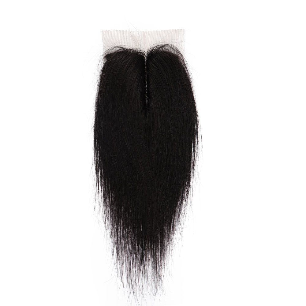 Joedir Human hair Middle Part Lace Closure Nature Black N4 4*2 STW 8 ...