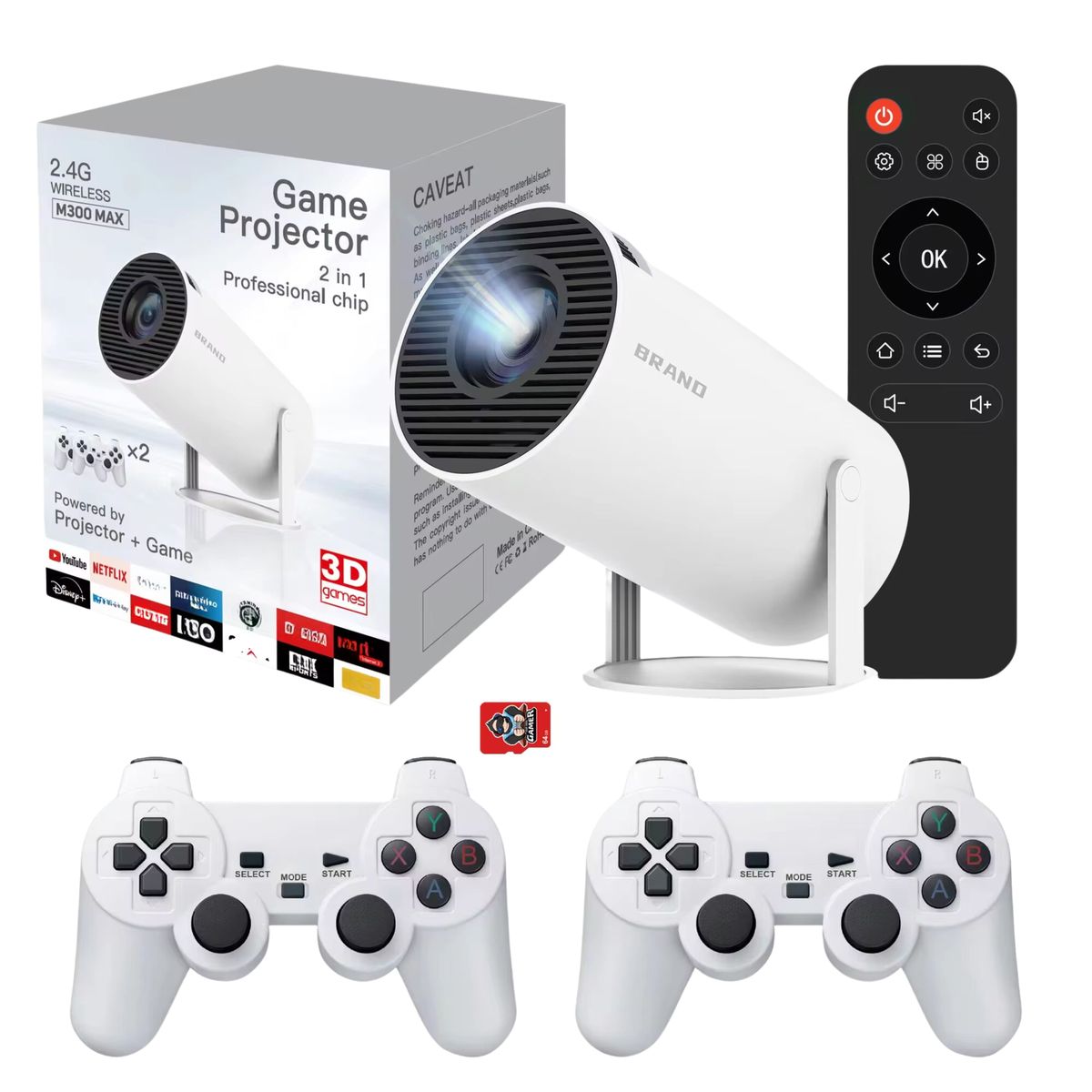 2 in 1 game projector