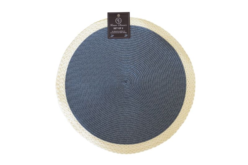 Home Classix Woven Round Summer Fun Placemats