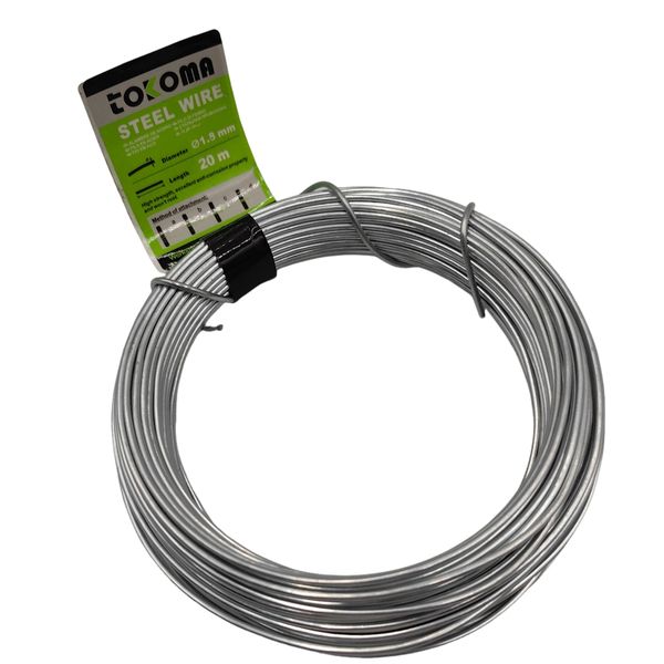 Tokoma Steel Wire 1.8mm Diameter 20m Length