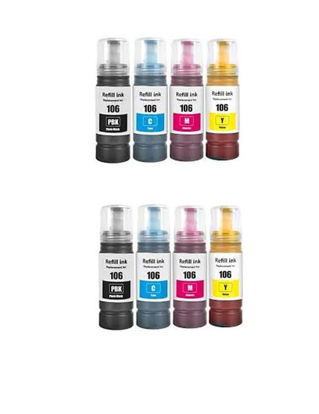 Epson 106 EcoTank compatible Bottle Ink Combo Set x 2