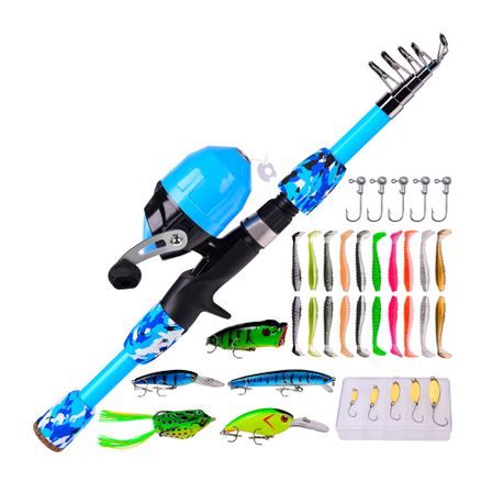 1.5m Children Fishing Rod Kit Fishing Reel Fishing Lures For Outdoor, Shop  Today. Get it Tomorrow!