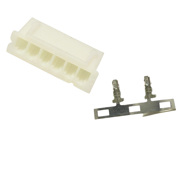 XY136-06HT: 2.54mm 6-Way In-Line Wire-to-Board Housing