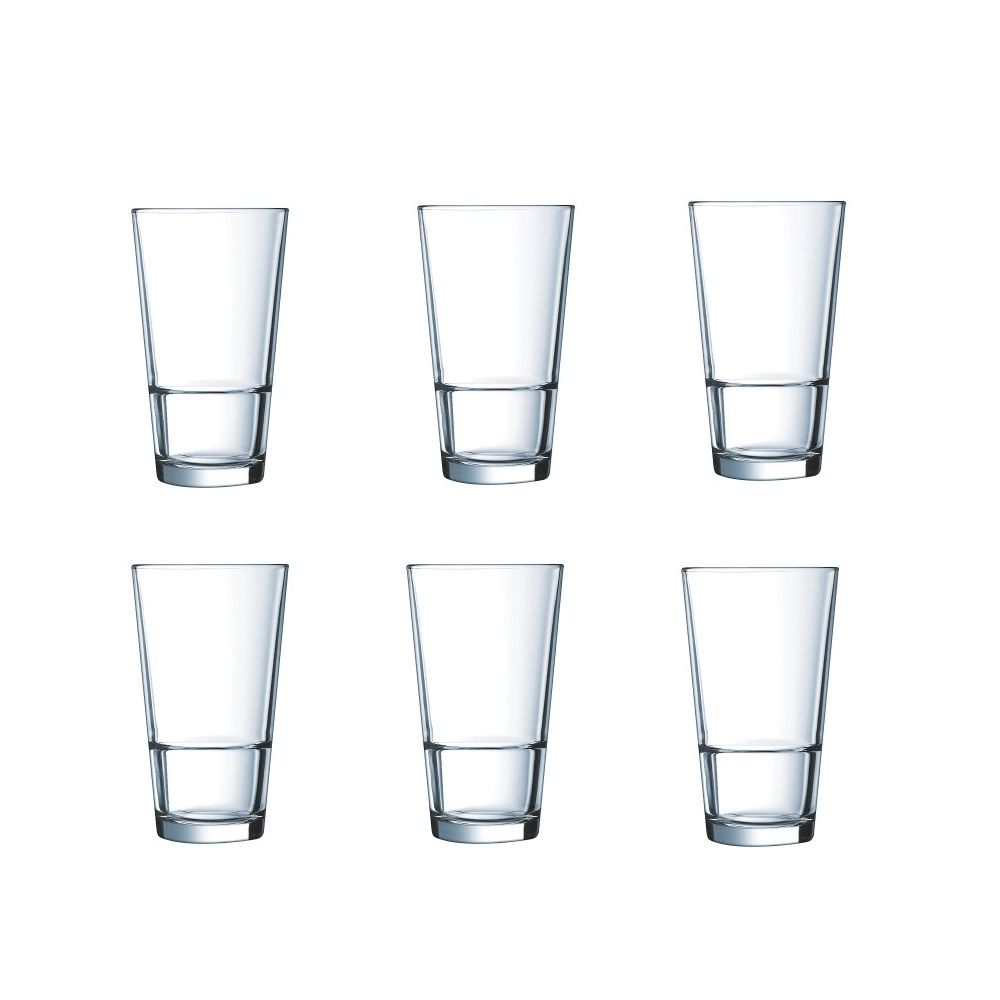 350ml Arc Stack Up Tempered Hiball Glass - Set of 6 | Shop Today. Get ...