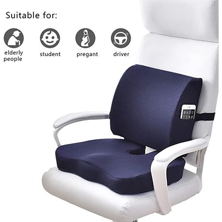 Memory Foam Office Seat Cushion & Cool Gel Lumbar, Back Support Pillow  Combo, Shop Today. Get it Tomorrow!