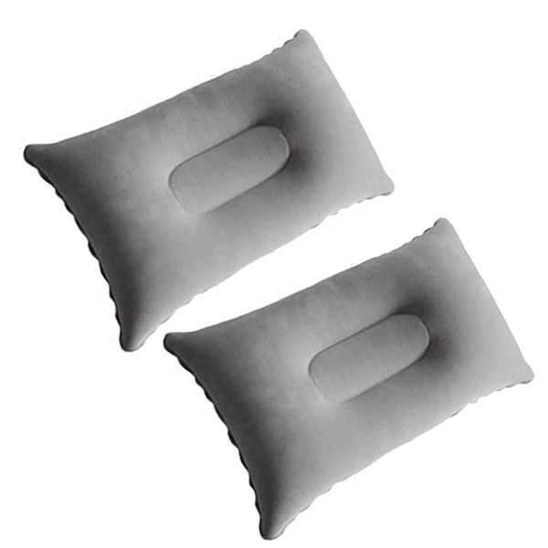 Camping Hammock Accessory: 2-Pack Inflatable Pillow - Gray For Camping